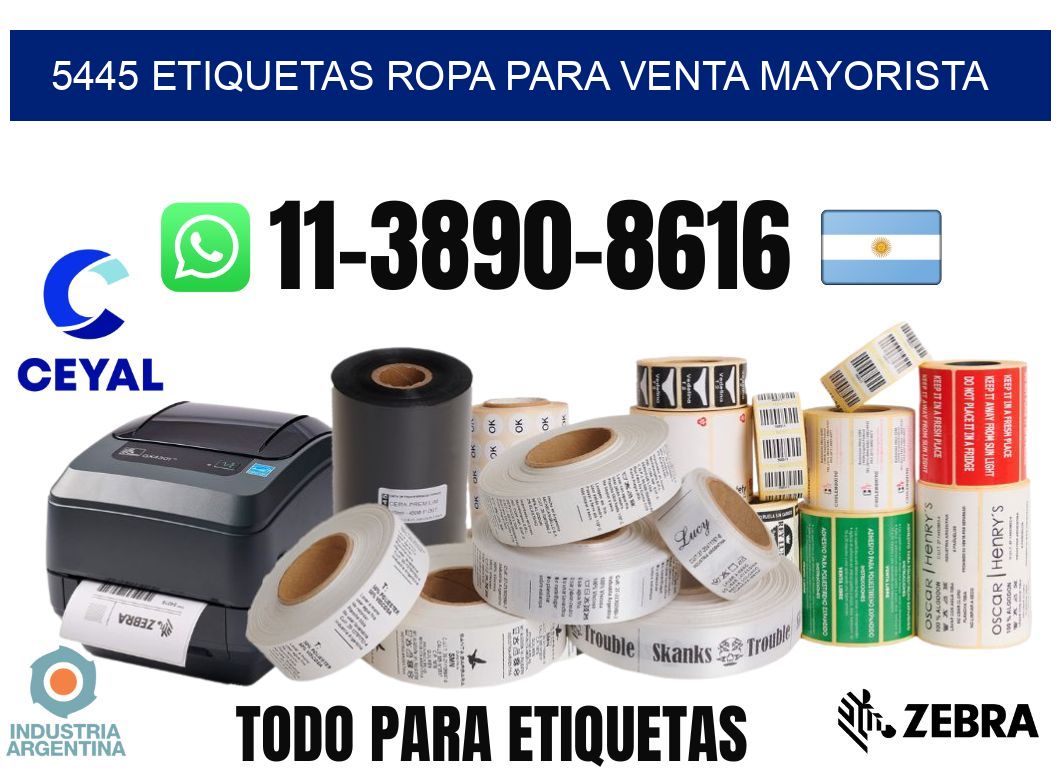 5445 Etiquetas ropa para venta mayorista