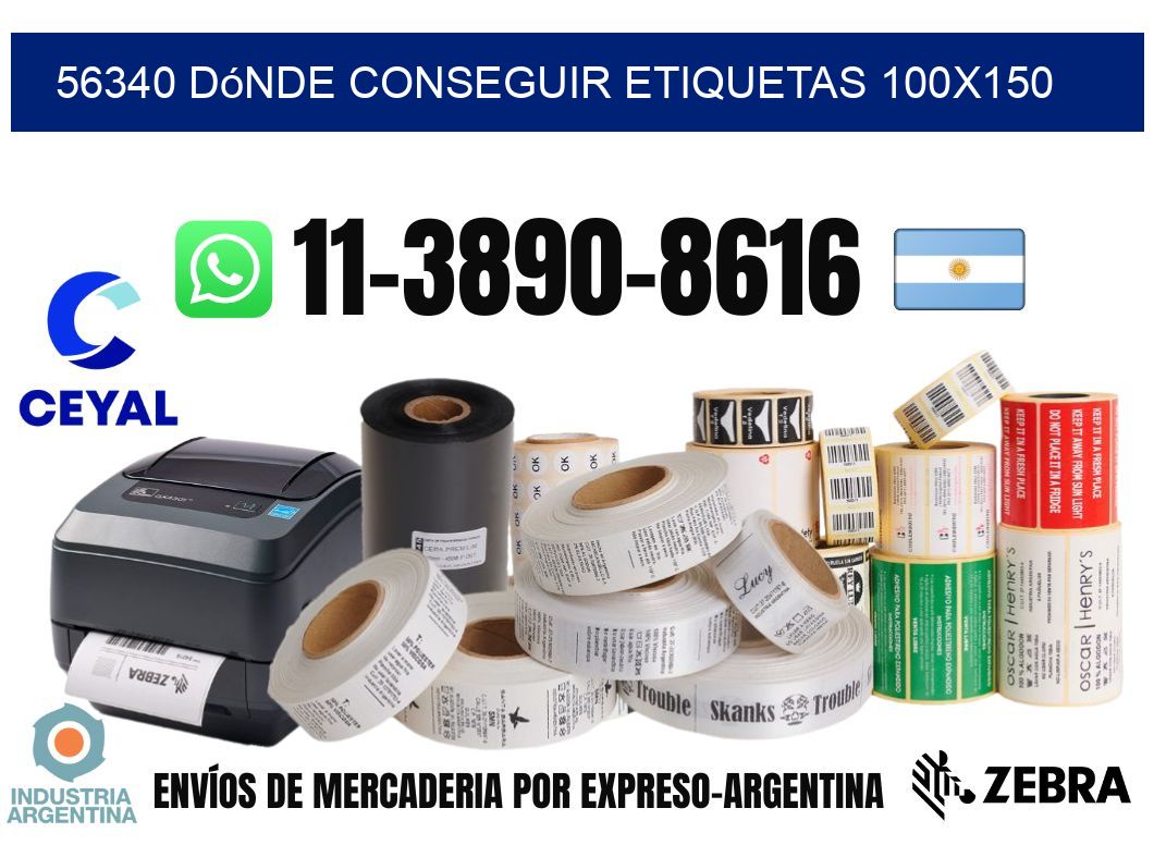 56340 dónde conseguir etiquetas 100×150
