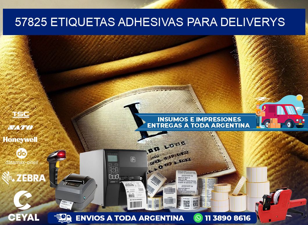 57825 etiquetas adhesivas para deliverys