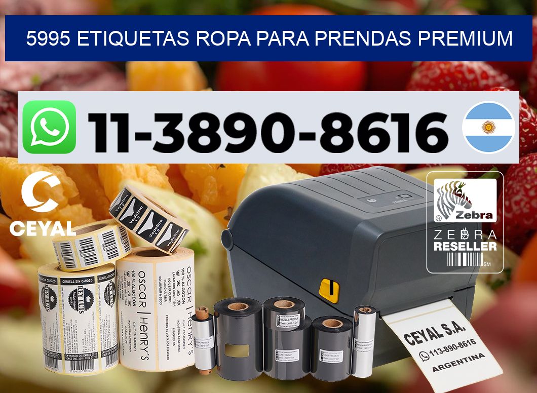 5995 Etiquetas ropa para prendas premium