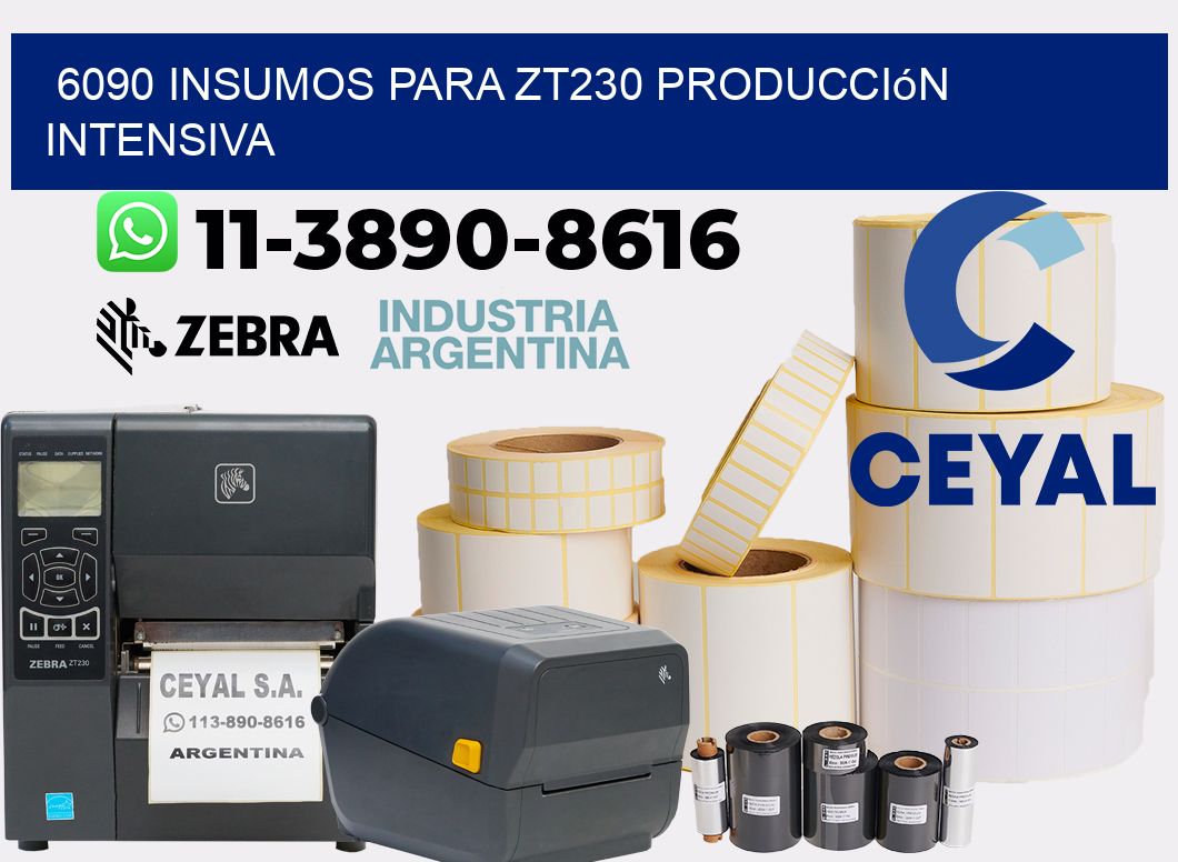 6090 insumos para zt230 producción intensiva