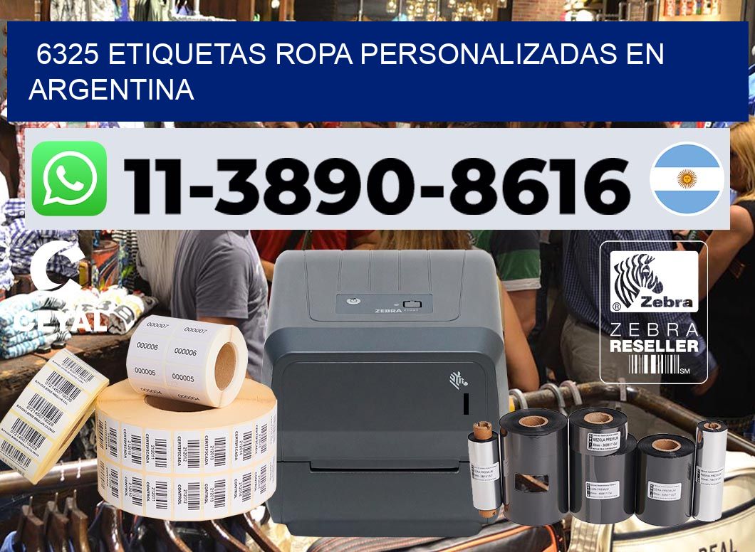 6325 Etiquetas ropa personalizadas en Argentina