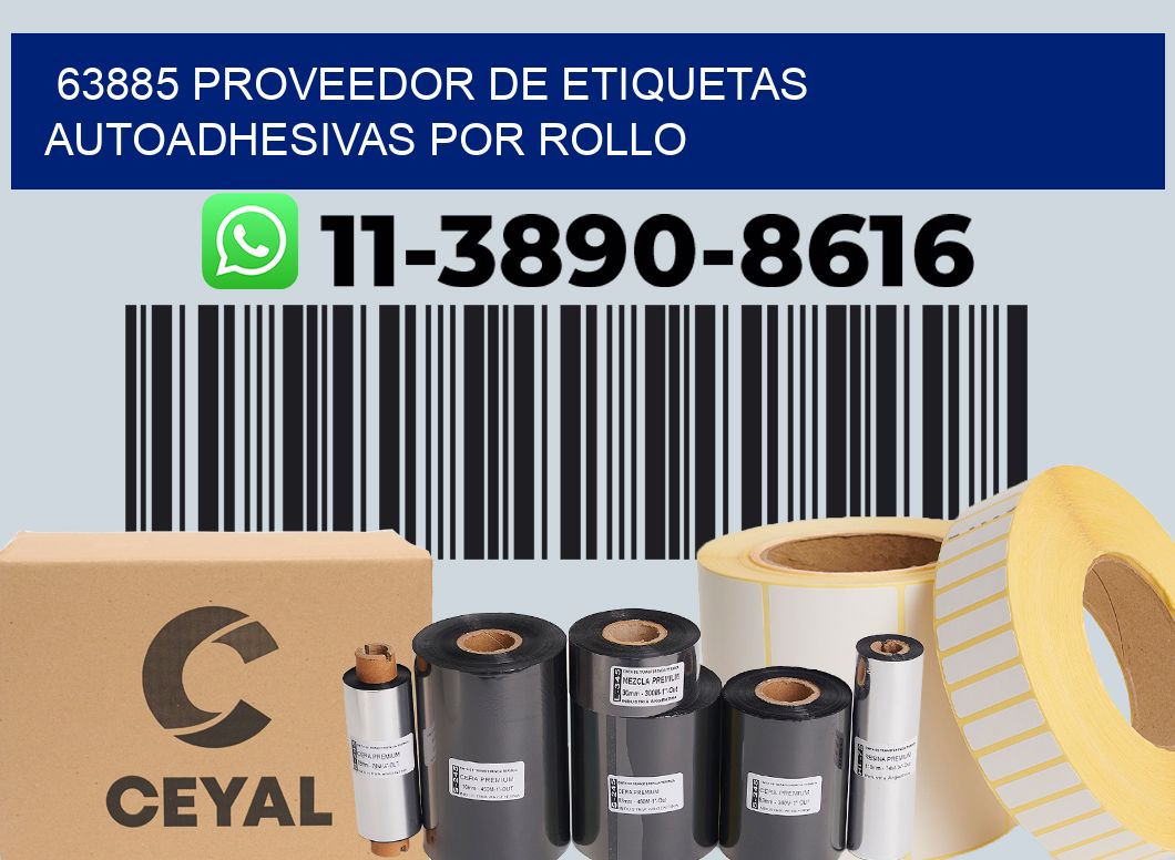 63885 proveedor de etiquetas  autoadhesivas por rollo