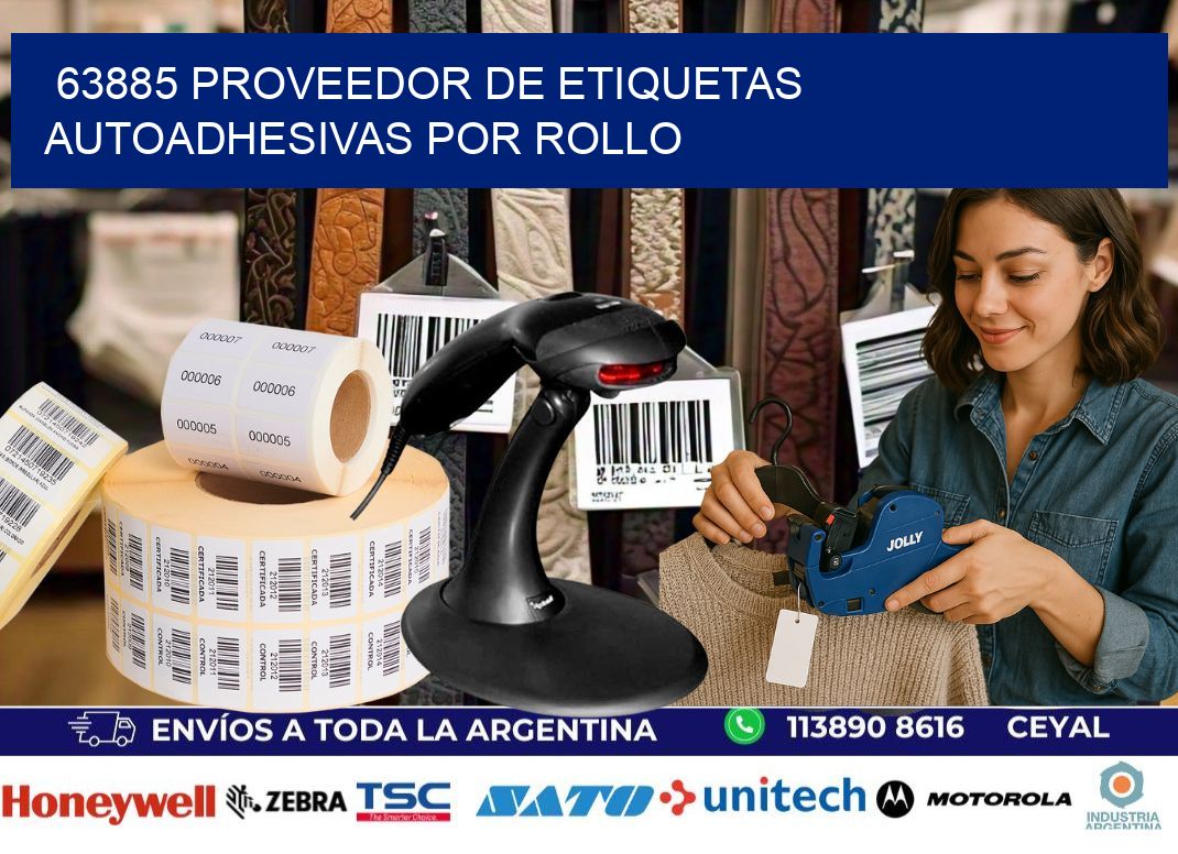 63885 proveedor de etiquetas  autoadhesivas por rollo