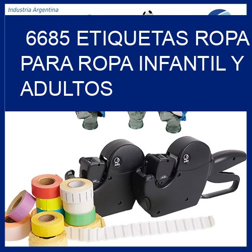 6685 Etiquetas ropa para ropa infantil y adultos