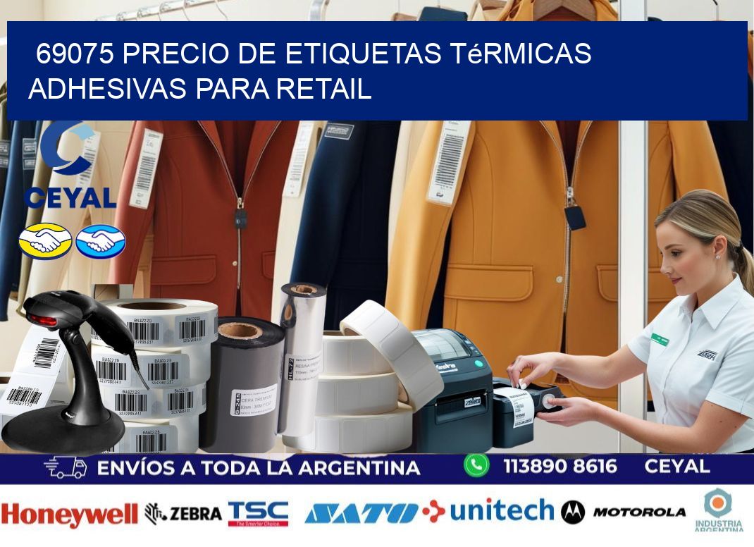 69075 precio de etiquetas térmicas adhesivas para retail