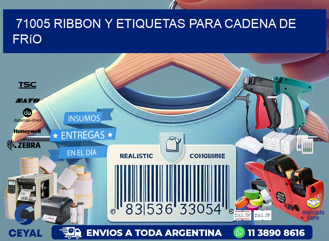 71005 ribbon y etiquetas para cadena de frío