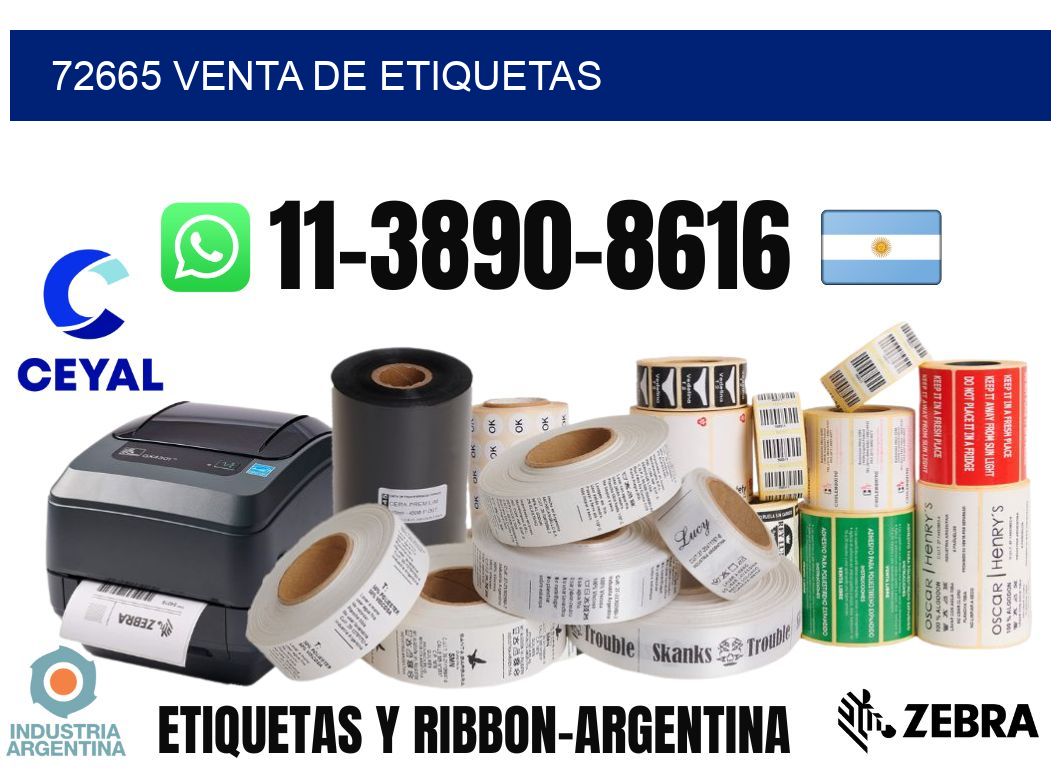 72665 venta de etiquetas