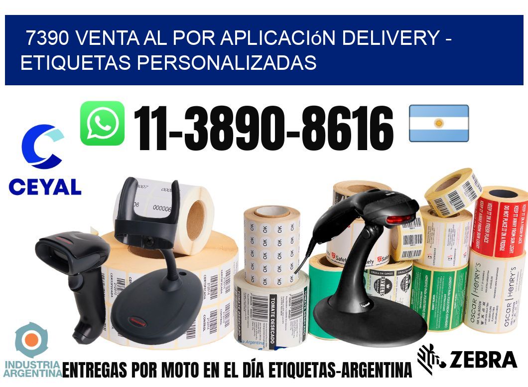 7390 Venta al Por Aplicación delivery - Etiquetas Personalizadas