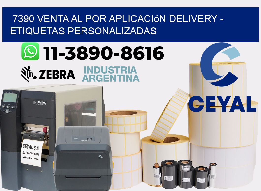7390 Venta al Por Aplicación delivery - Etiquetas Personalizadas