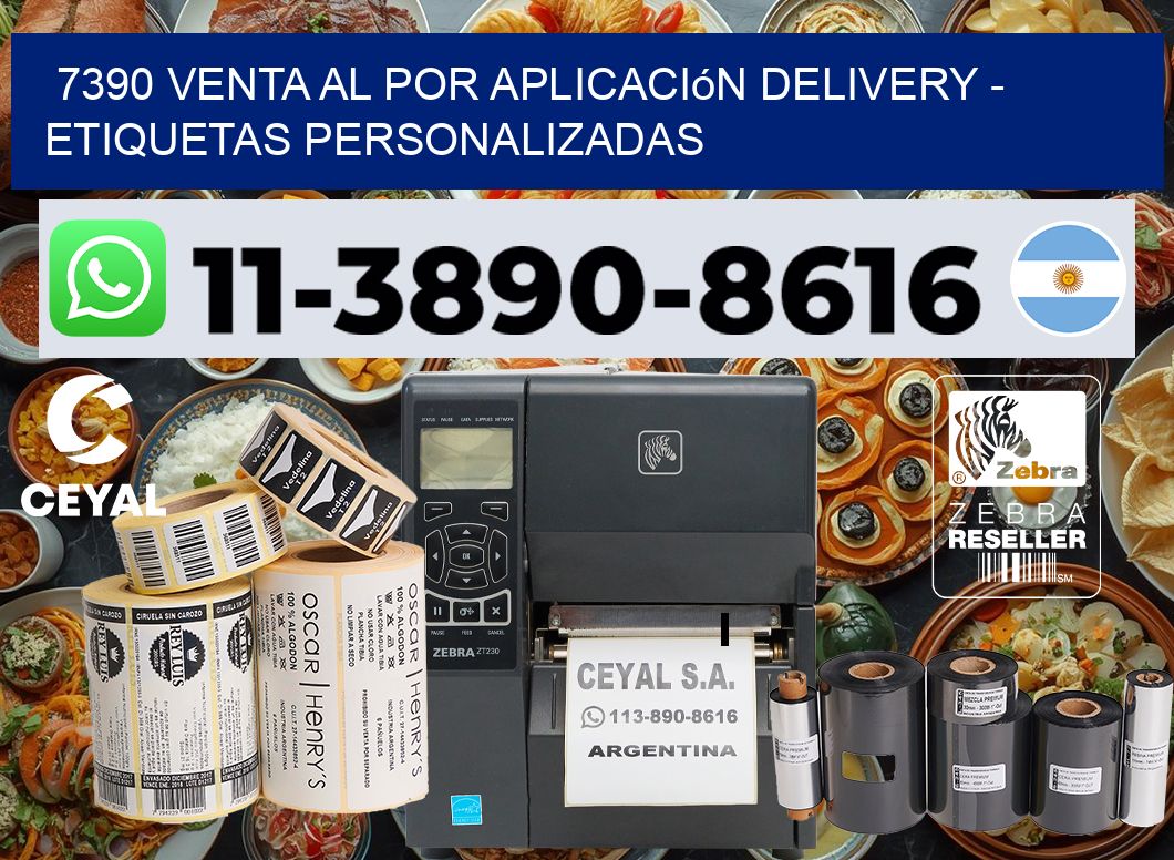 7390 Venta al Por Aplicación delivery – Etiquetas Personalizadas