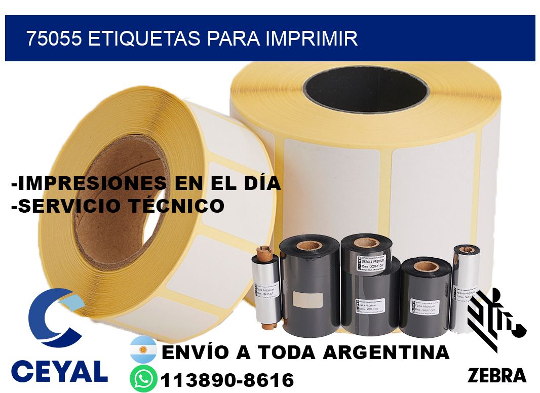 75055 etiquetas para imprimir