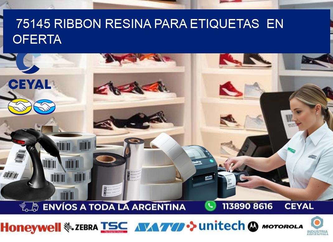75145 ribbon resina para etiquetas en oferta
