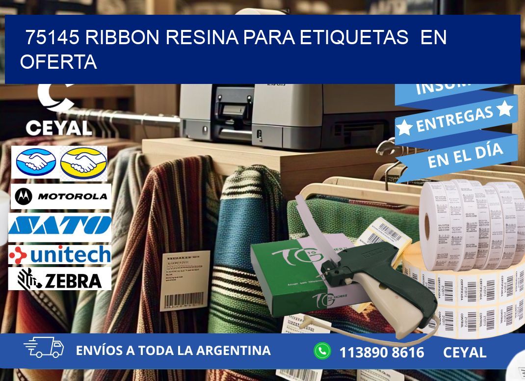 75145 ribbon resina para etiquetas en oferta