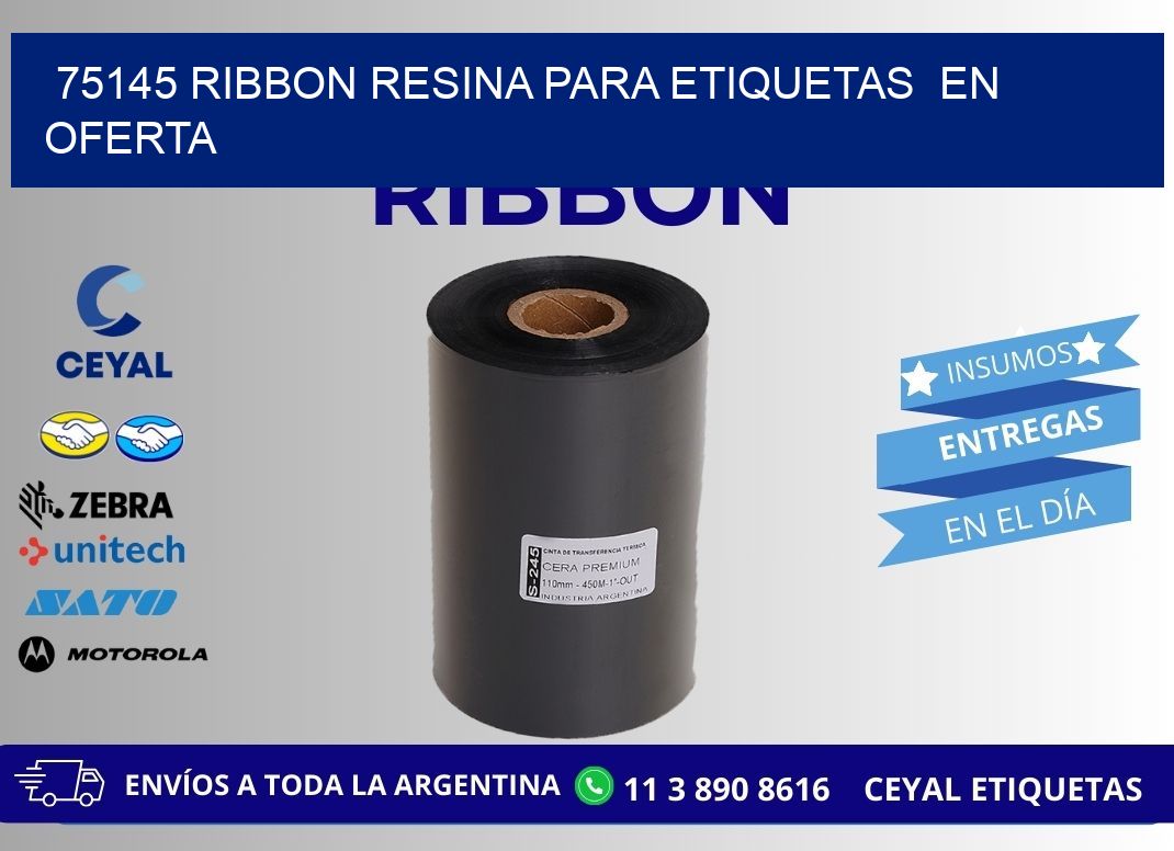 75145 ribbon resina para etiquetas en oferta