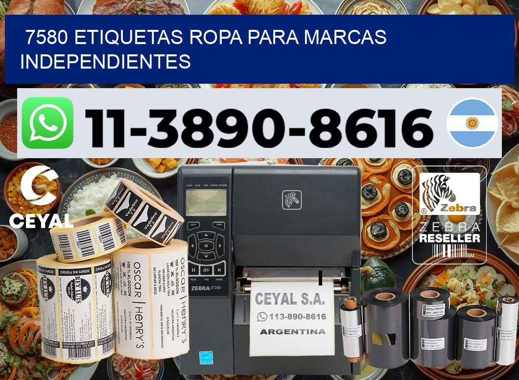 7580 Etiquetas ropa para marcas independientes