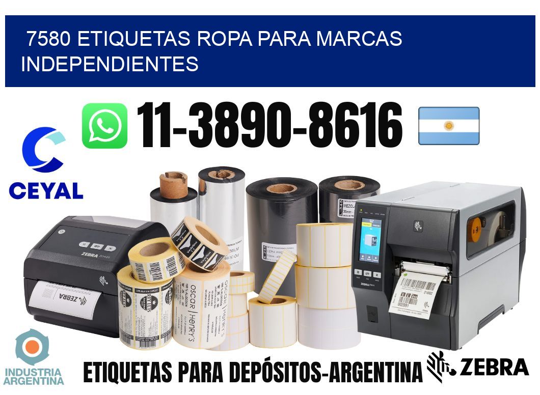 7580 Etiquetas ropa para marcas independientes