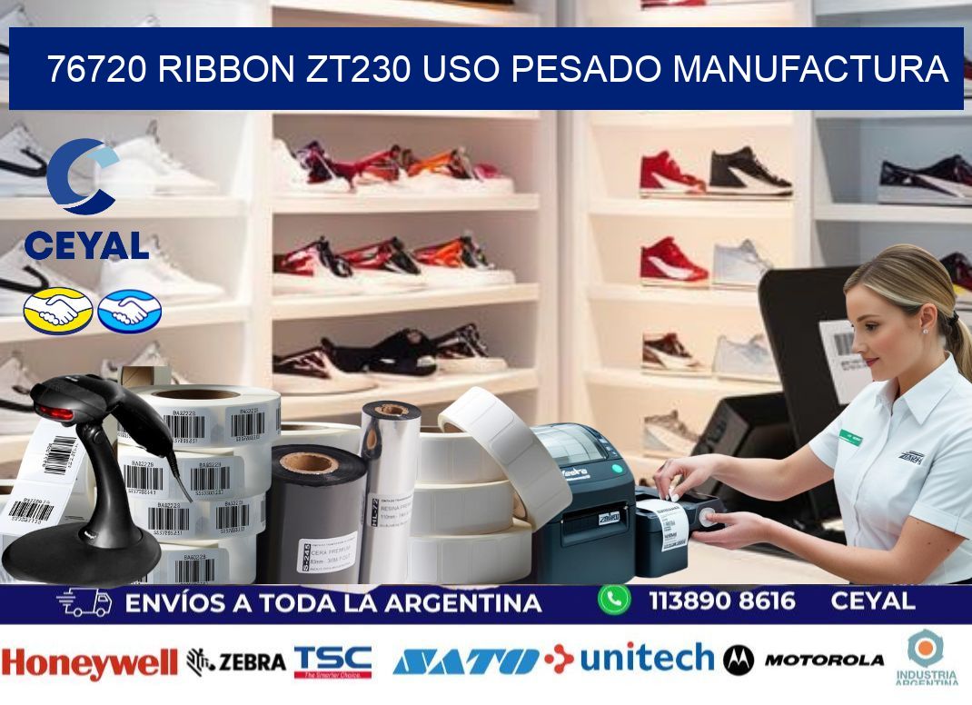 76720 ribbon zt230 uso pesado manufactura
