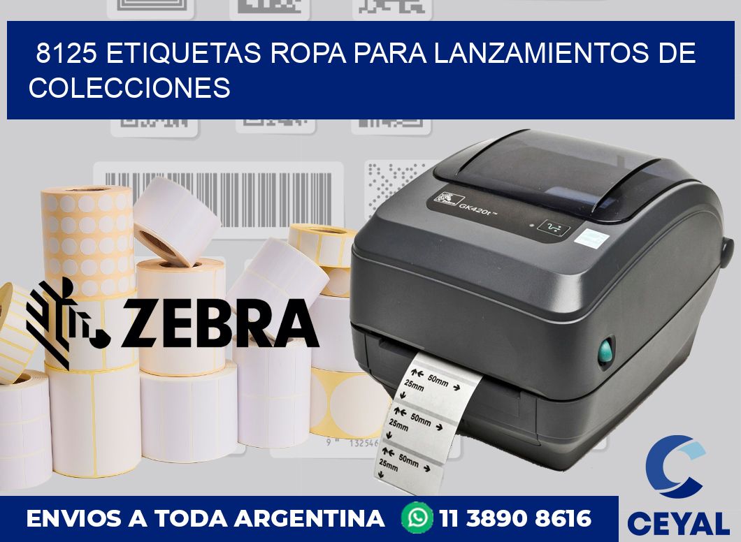 8125 Etiquetas ropa para lanzamientos de colecciones