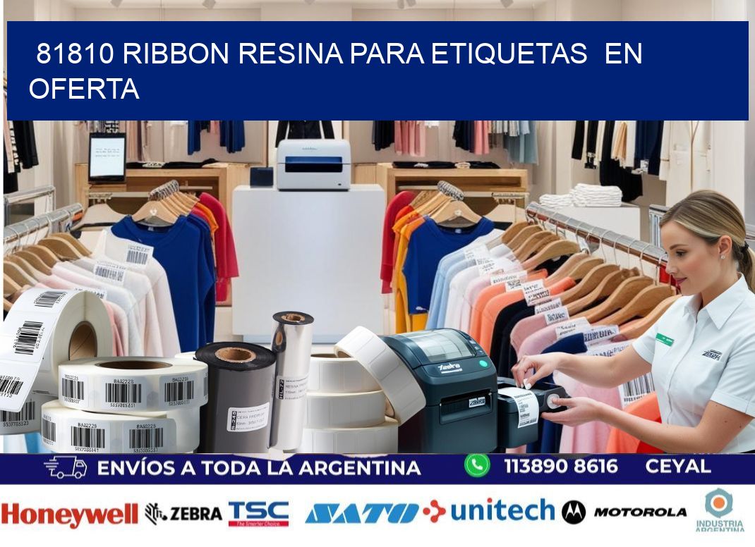 81810 ribbon resina para etiquetas en oferta
