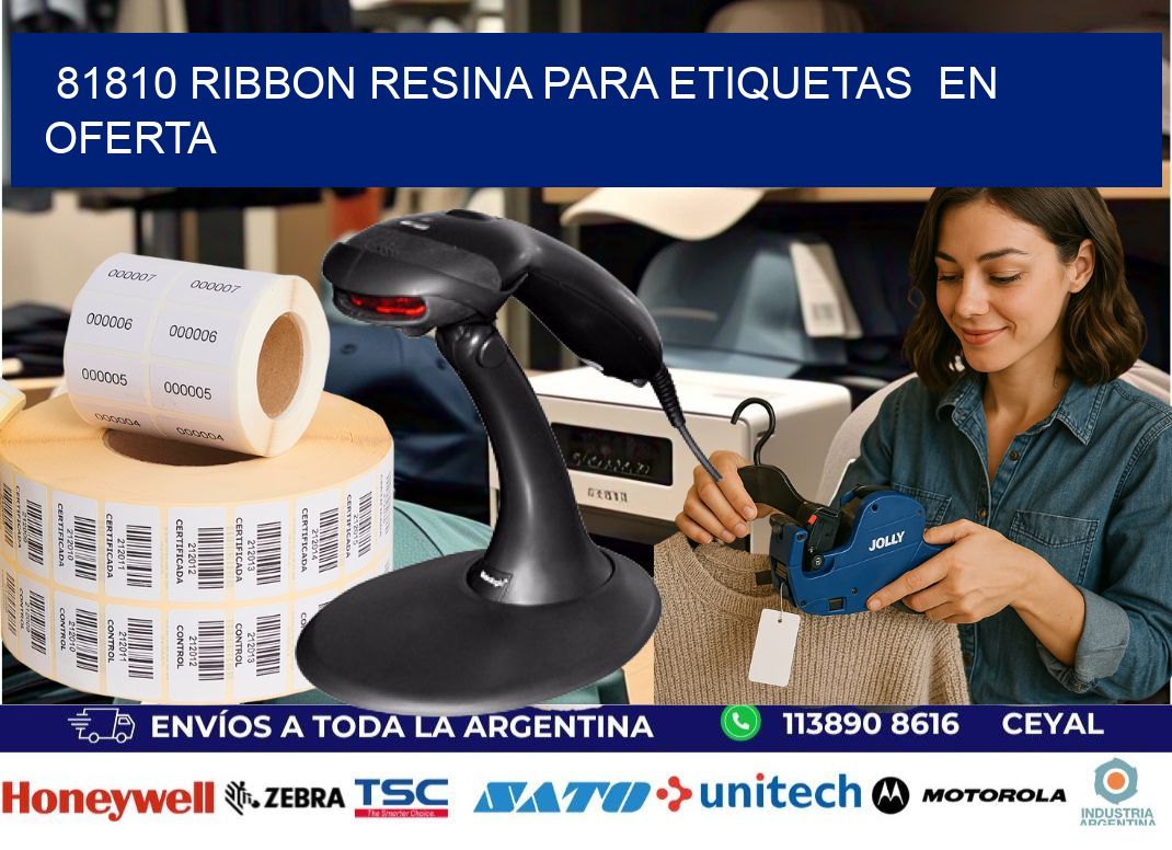 81810 ribbon resina para etiquetas en oferta