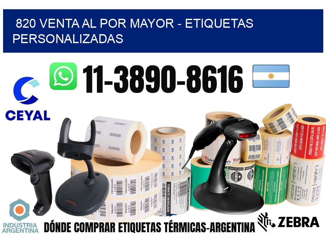 820 Venta al Por Mayor – Etiquetas Personalizadas
