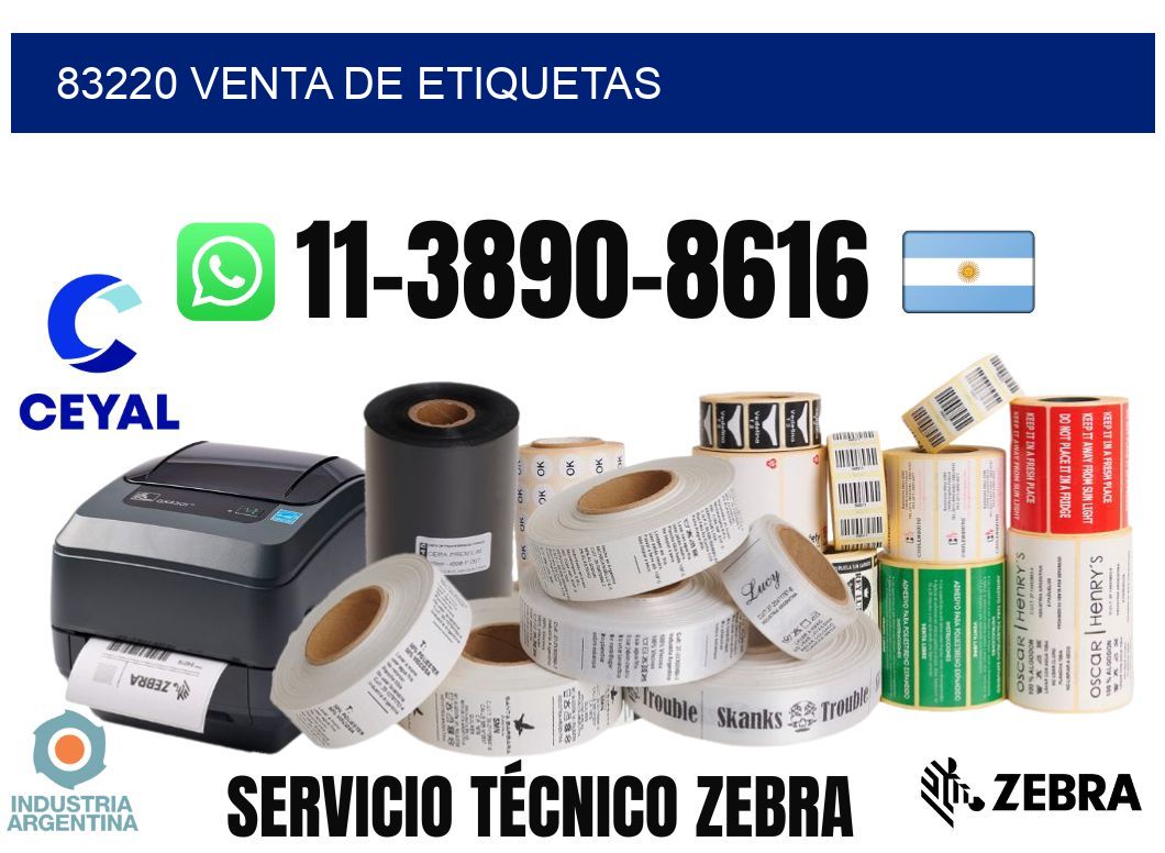 83220 venta de etiquetas