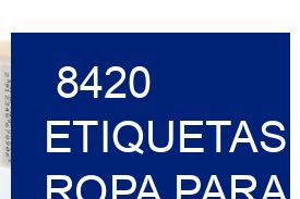 8420 Etiquetas ropa para producción textil
