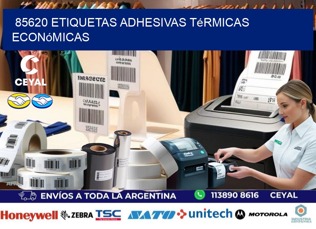 85620 etiquetas adhesivas térmicas económicas