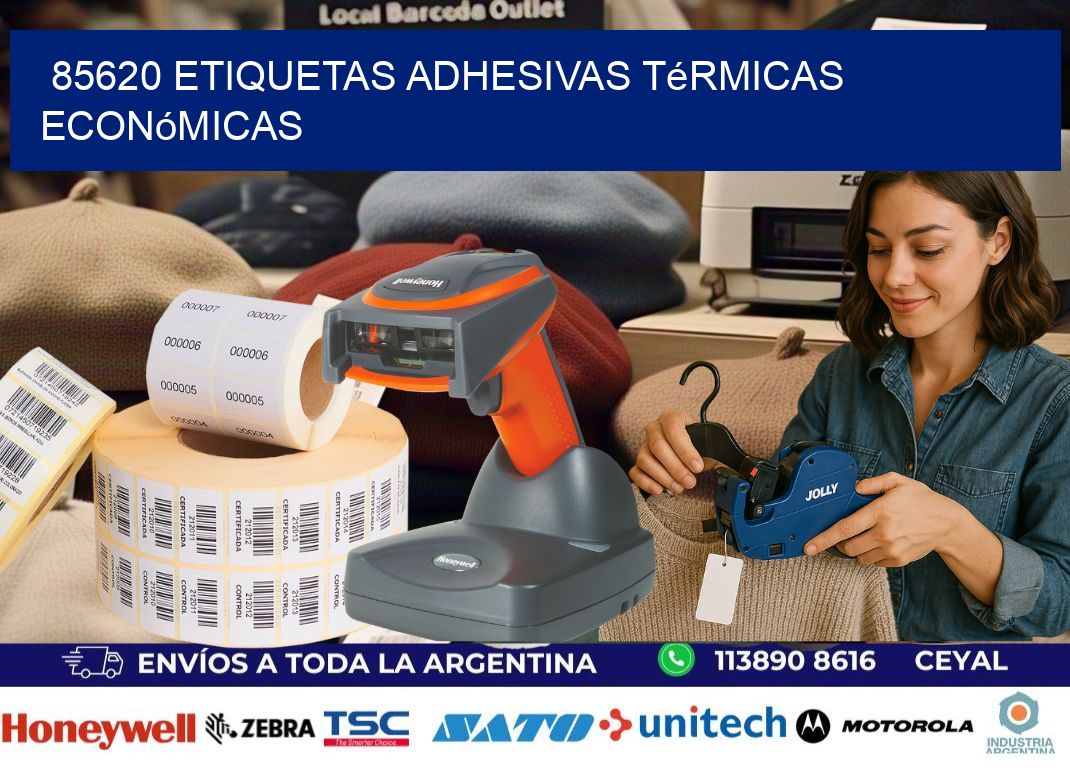85620 etiquetas adhesivas térmicas económicas