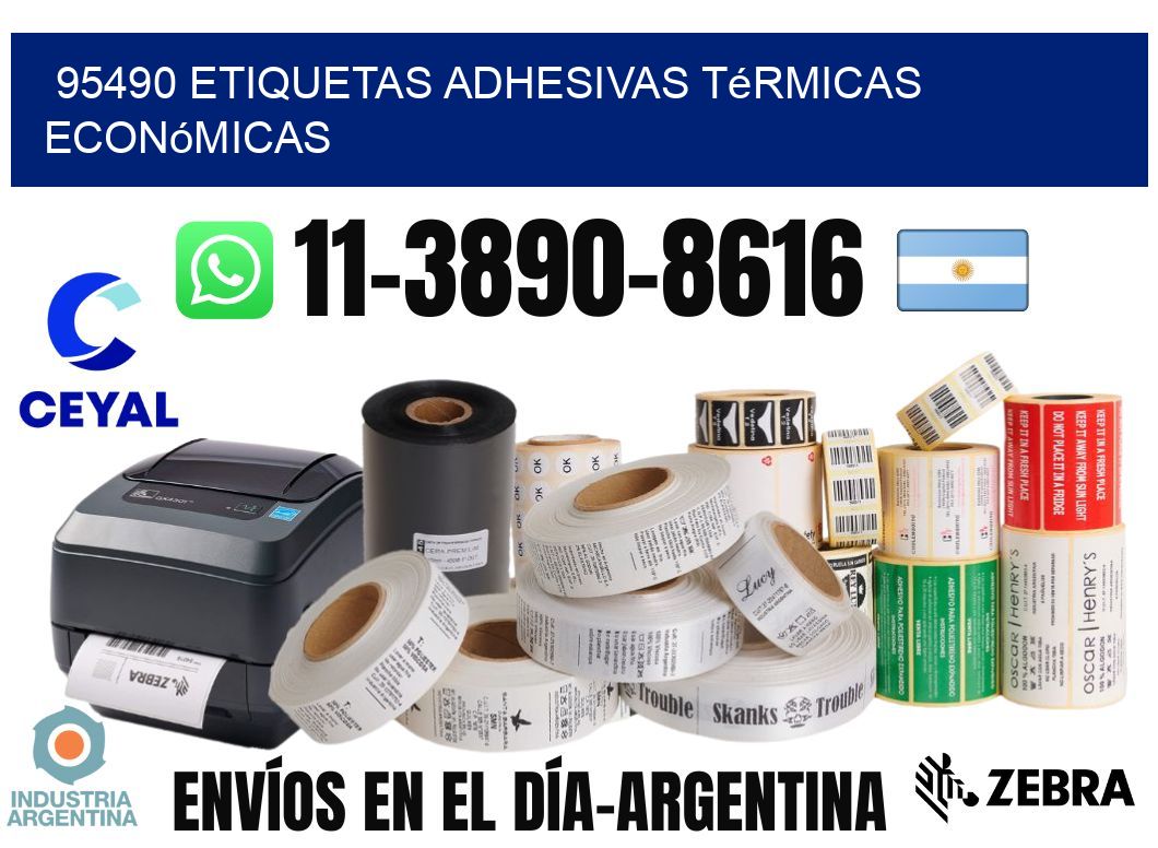 95490 etiquetas adhesivas térmicas económicas
