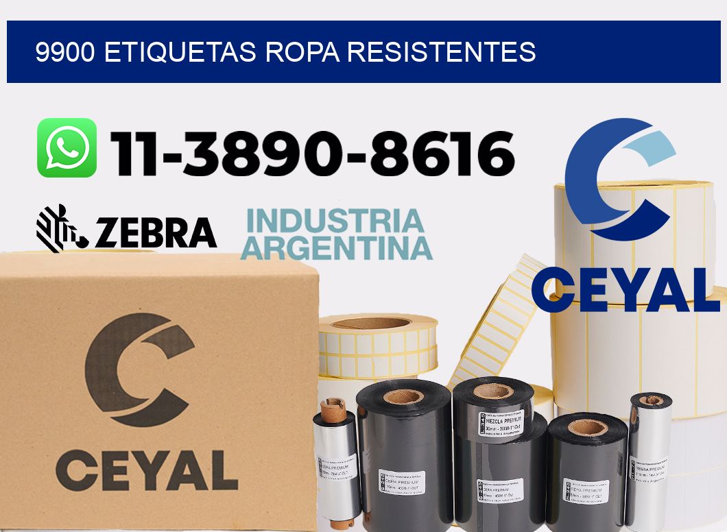 9900 Etiquetas ropa resistentes
