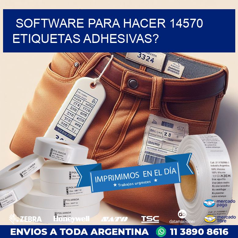 Software para hacer 14570 etiquetas adhesivas?