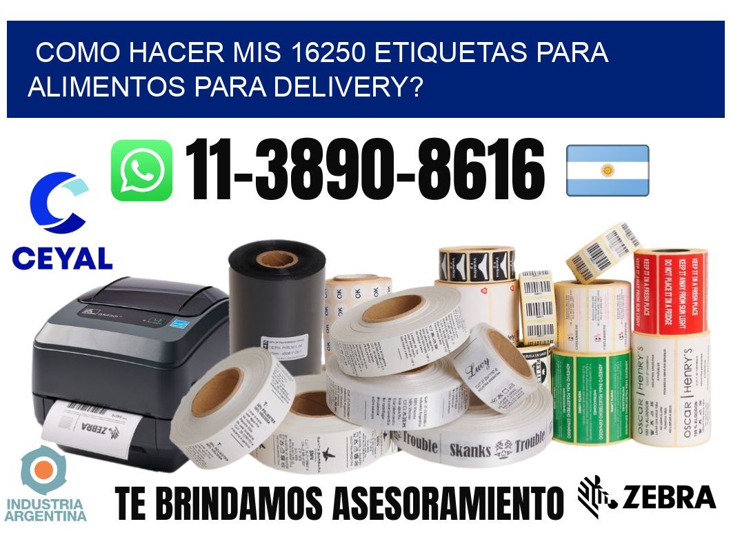 como hacer mis 16250 etiquetas para alimentos para delivery?