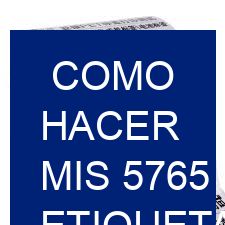 como hacer mis 5765 etiquetas para alimentos?