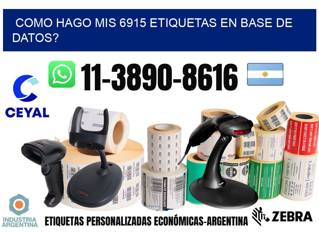 como hago mis 6915 etiquetas en base de datos?