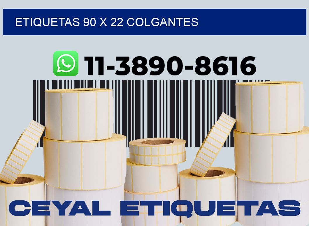 etiquetas 90 x 22 colgantes