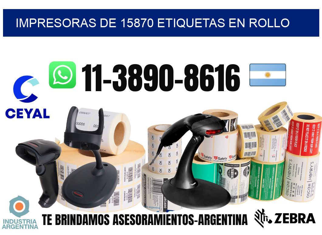 impresoras de 15870 etiquetas en rollo
