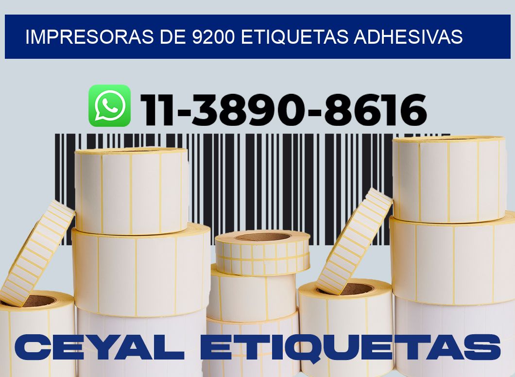 impresoras de 9200 etiquetas adhesivas