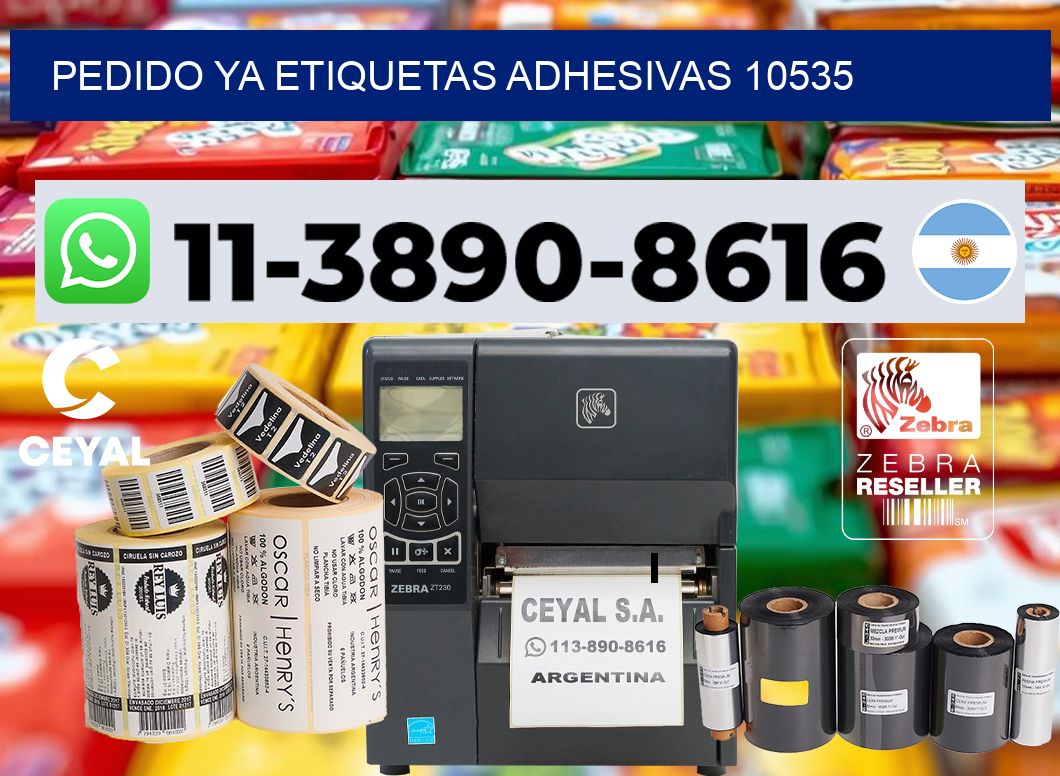 pedido ya etiquetas adhesivas 10535