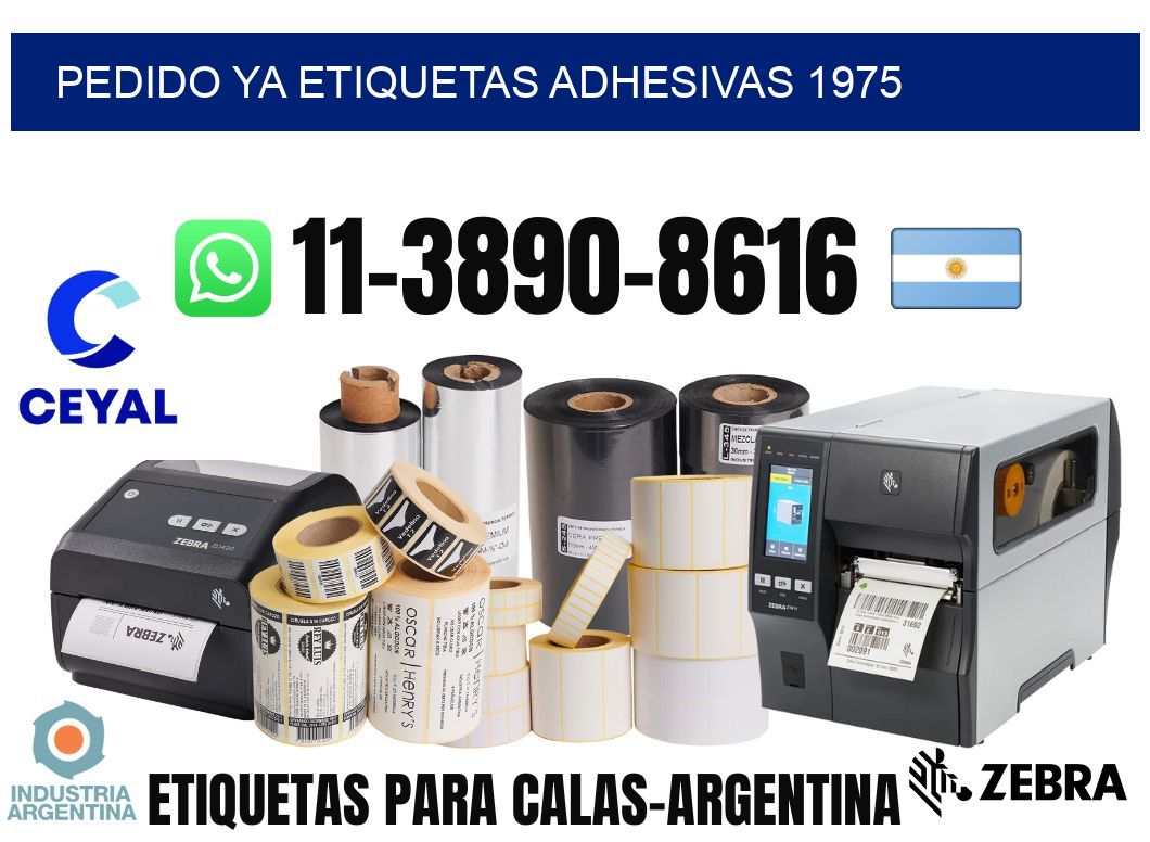 pedido ya etiquetas adhesivas 1975