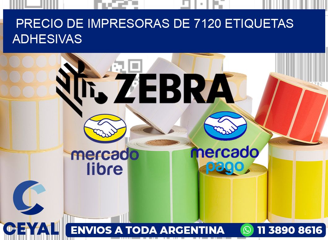 precio de impresoras de 7120 etiquetas adhesivas