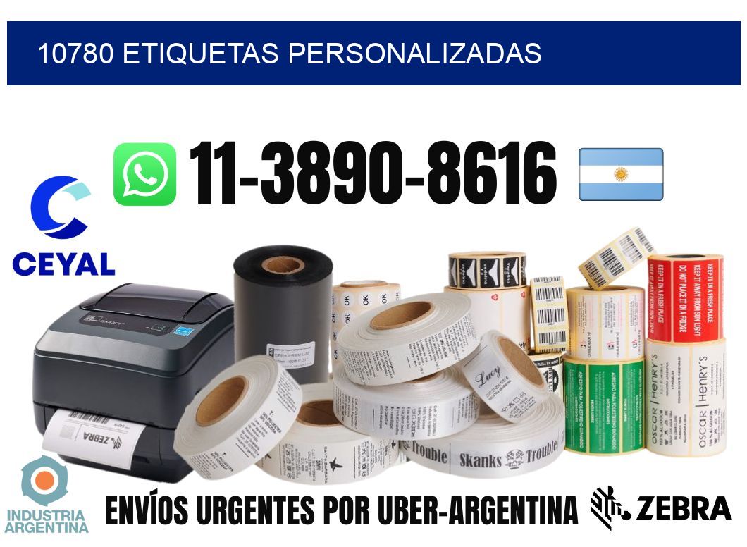 10780 etiquetas personalizadas