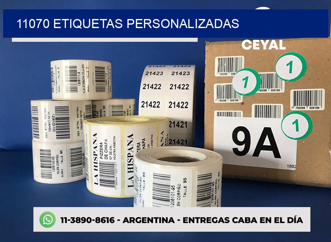 11070 etiquetas personalizadas