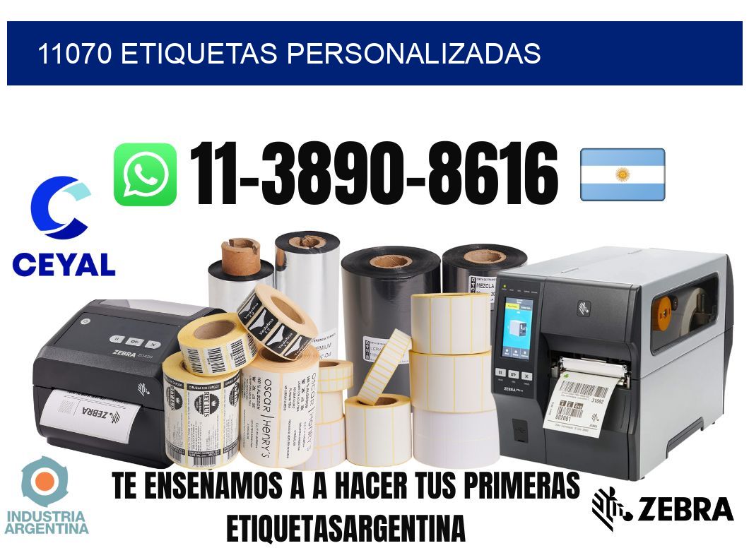 11070 etiquetas personalizadas