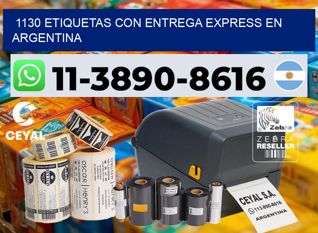 1130 Etiquetas con entrega express en Argentina