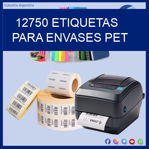 12750 Etiquetas para envases PET