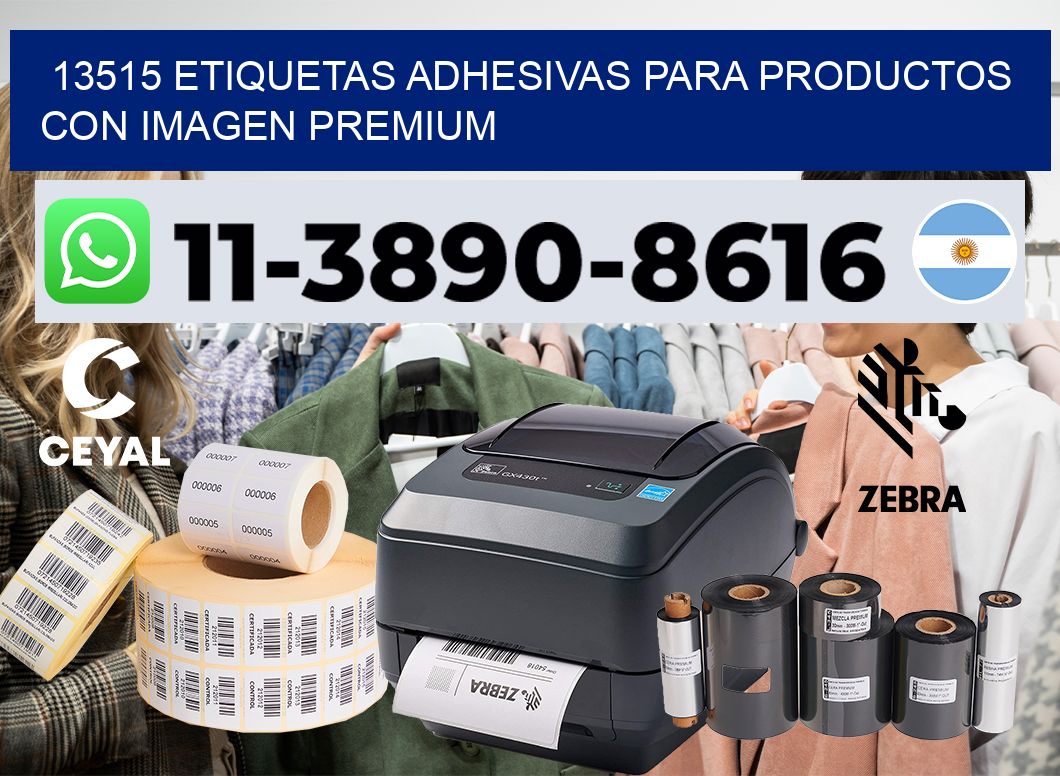 13515 Etiquetas adhesivas para productos con imagen premium