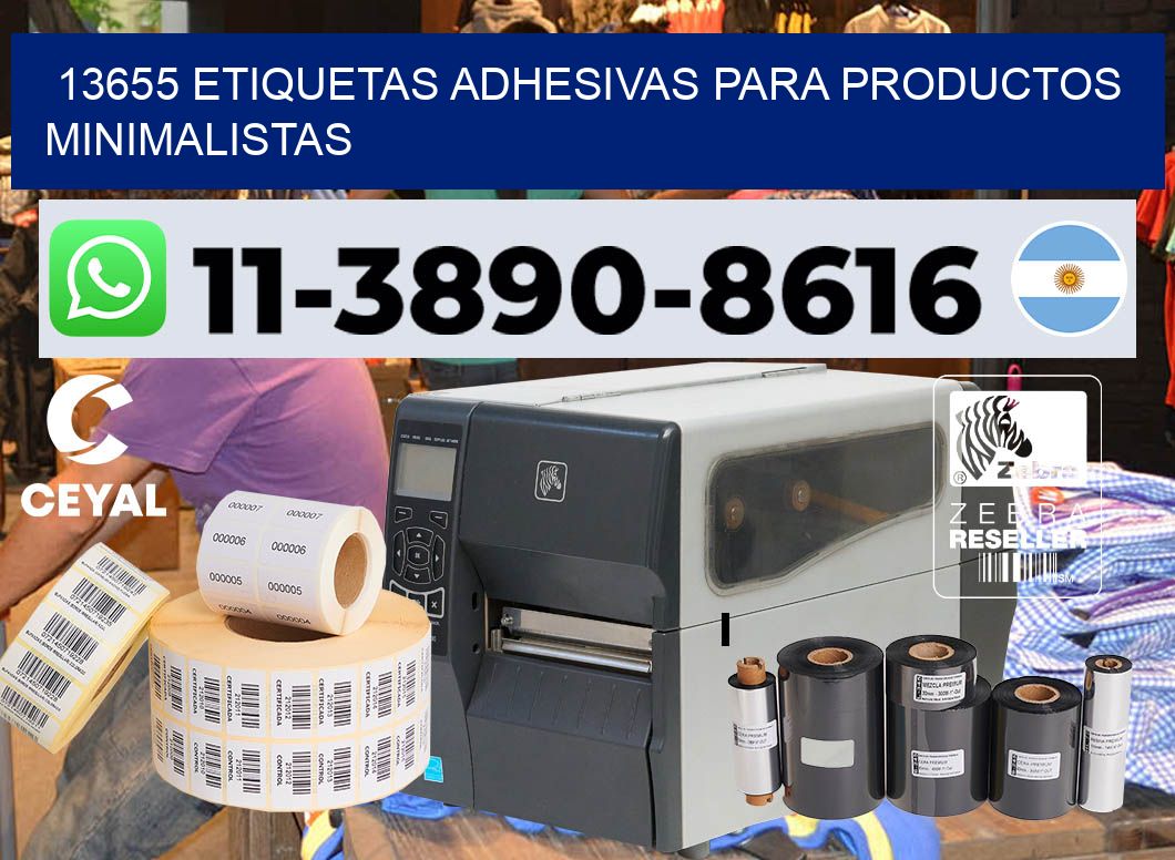 13655 Etiquetas adhesivas para productos minimalistas