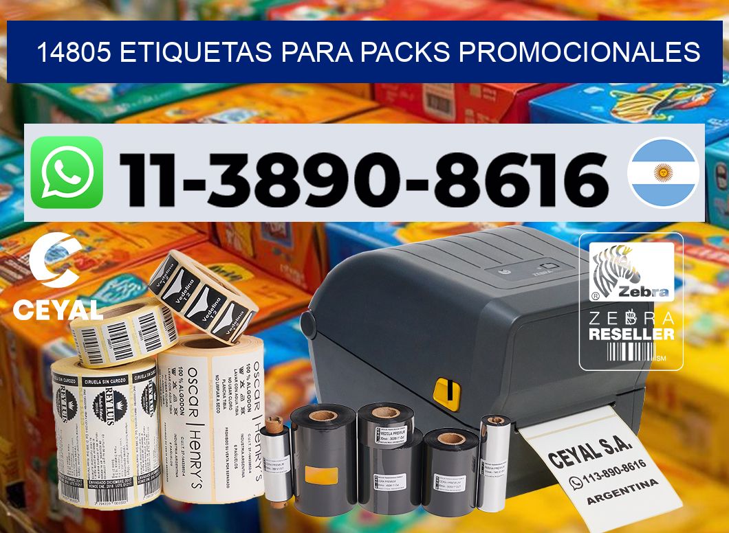 14805 Etiquetas para packs promocionales